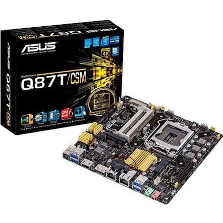 Asus Q87T/Csm, Mini Itx, Intel 4Th Core I7/I5/I3/Pentium/Celeron, Lga1150, Q87T/CSM
